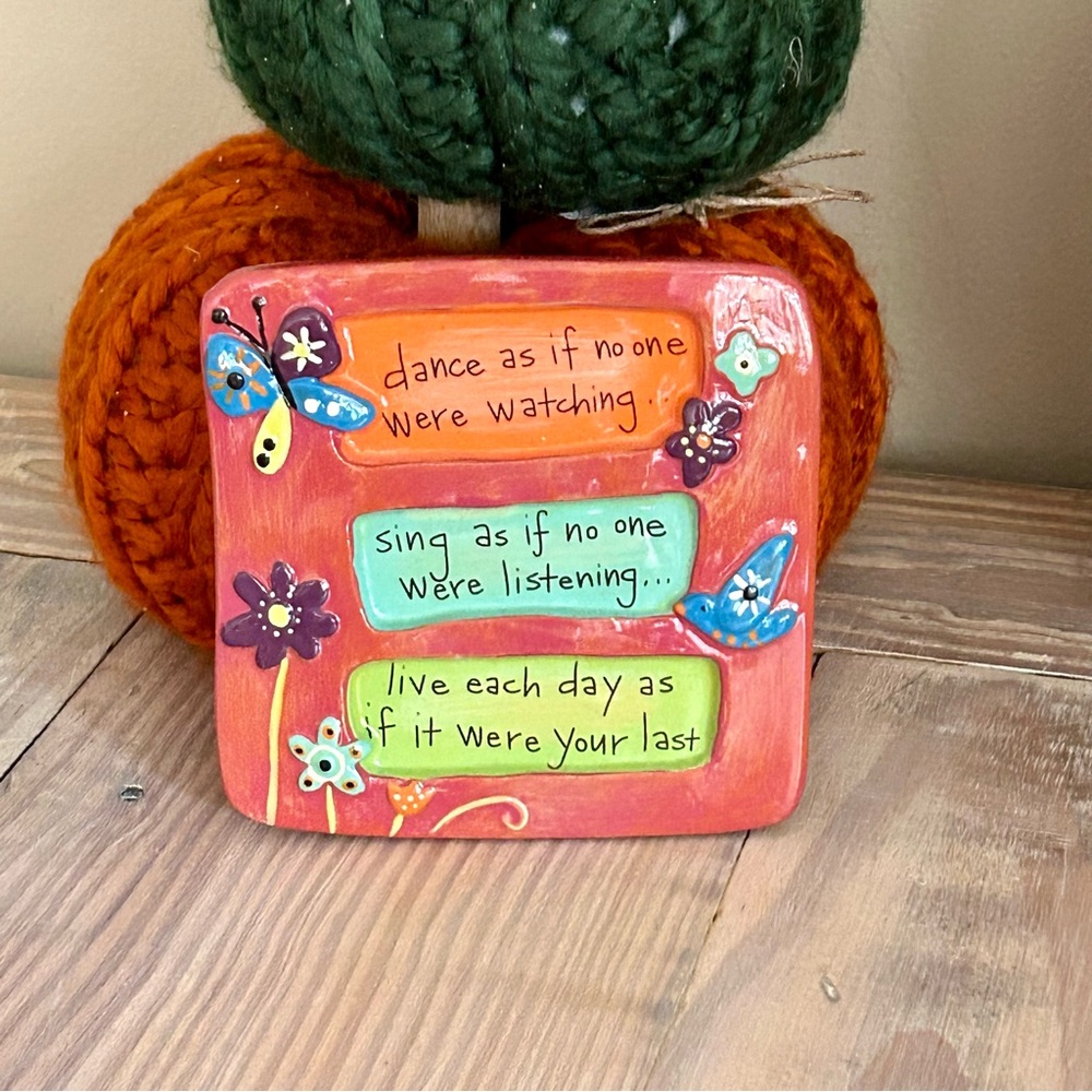 Natural Life Ceramic Words Plaque 🌼